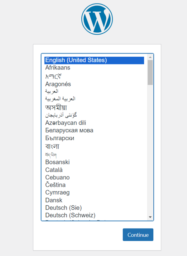 เลือกภาษาที่ใช้ใน WordPress