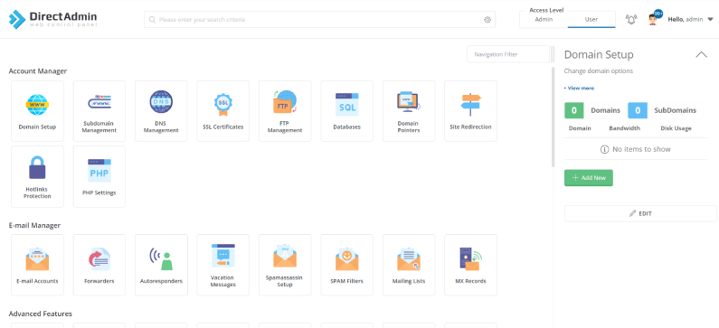 DirectAdmin Control Panel